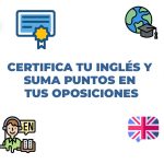 Persona estudiando con certificado de inglés Cambridge en mano, preparación para oposiciones